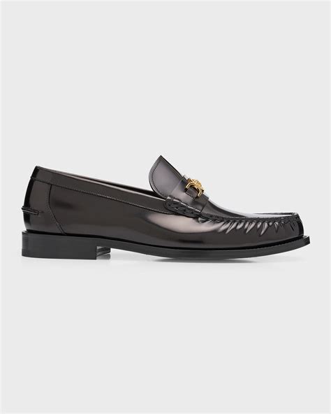 versace leather penny loafer|Medusa '95 Loafers Black .